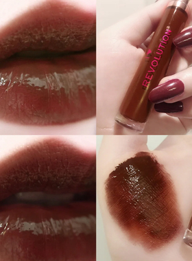 英国Makeup Revolution奶茶色唇釉 Chocolate Fudge唇蜜midnight