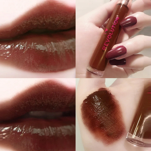 英国Makeup Revolution奶茶色唇釉 Chocolate Fudge唇蜜midnight