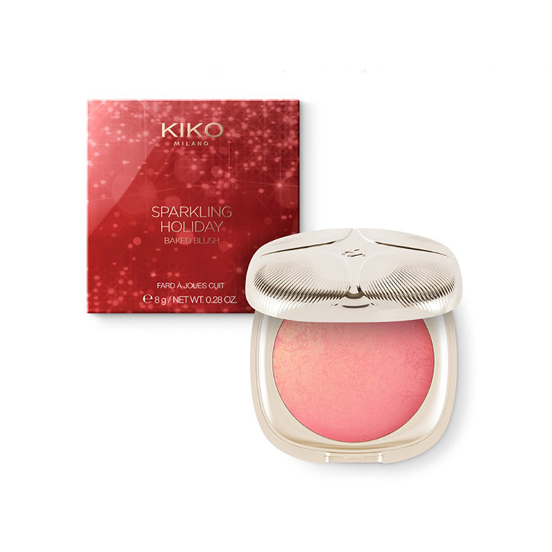 意大利kiko2018圣诞限量限定腮红01修容盘02号人鱼姬色五花肉哑光