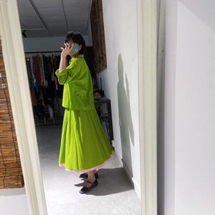 当初不上难道是个错误? 粉红嫩绿两面穿半裙 孤品秒杀 骚里骚气