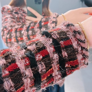 孤品秒杀 意大利进口编织面料手工编织镶边外套 亏四位数出