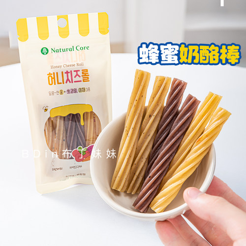 NaturalCore蜂蜜奶酪棒磨牙解馋