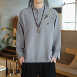 常年款现货春秋男装风刺绣长袖T恤打底衫上衣B370-JK201P40，男装T恤，电商B370-A