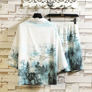 常年款夏季风道袍汉服开衫和服防晒衣套装上衣B370-TZ54-P70图片