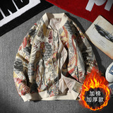 常年款秋冬季日系风刺绣外套大码加绒加厚夹克B370-JK88P130，男装夹克，电商B370-A