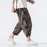 常年现货款春夏季风棉麻八分裤宽松大码休闲裤B370-K208P35，男装休闲裤，电商B370-A