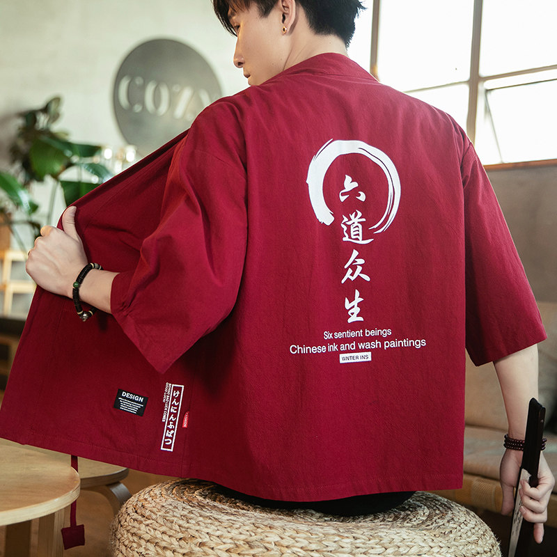 常年款春夏季风日系印花T恤大码宽松上衣套装B370-8810P35,男装T恤,电商B370-A
