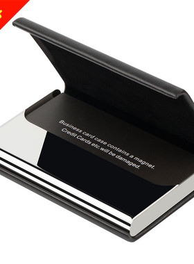 德国EHRENMANN商务名片夹大容量男士女士真皮名片盒定制logo刻字