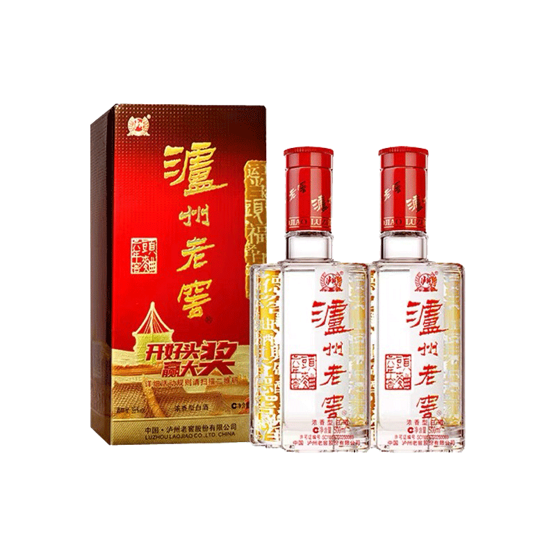 泸州老窖六年窖头曲38度 500ml*2浓香型高档白酒纯粮送礼婚宴
