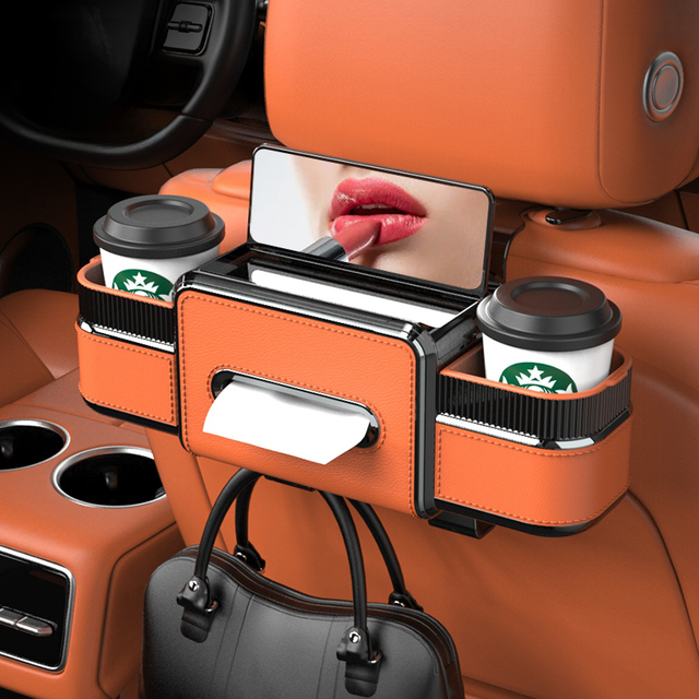 适用英菲尼迪q50l汽车椅背收纳盒qx50/qx60/q70l/g25座椅置物杯架