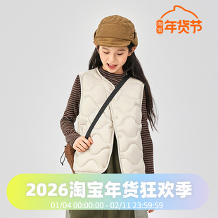 【巴恩风】波司登25新款男童女童短款马甲三防儿童轻薄羽绒服内胆
