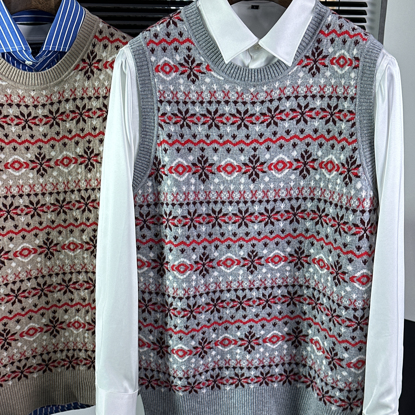 机场撤柜品牌清仓男装毛背心