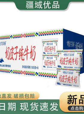 新疆奶皮子纯牛奶冰川袋牧场