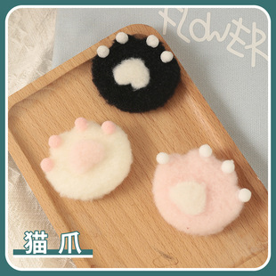 韩版爱心毛球胸针可爱毛绒玩偶卡通别针学生小礼物背包包装饰品