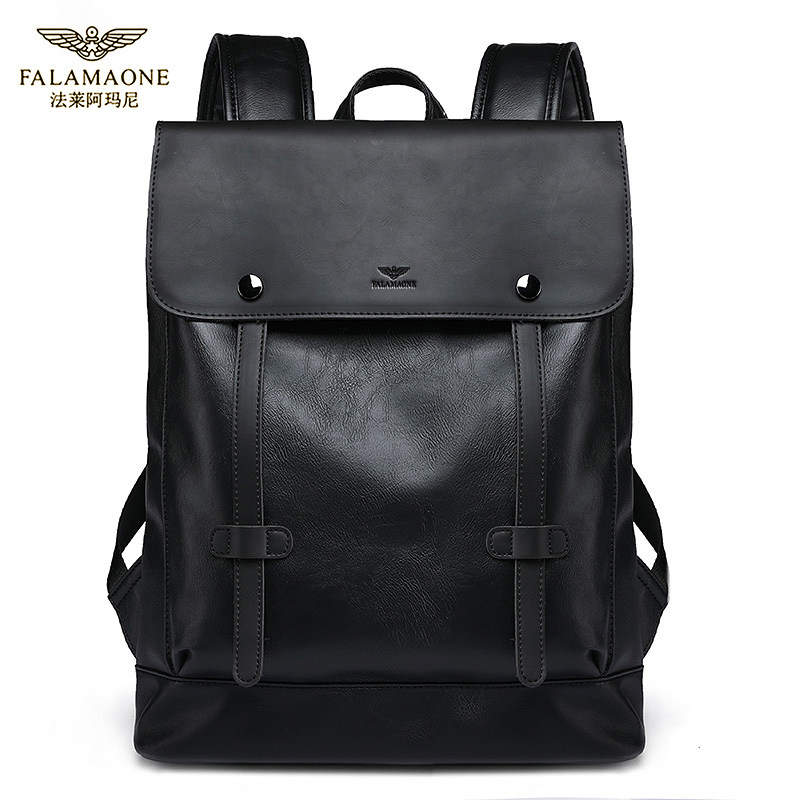 法莱阿玛尼2022潮牌双肩包商务背包旅行男包休闲书包男士电脑背包