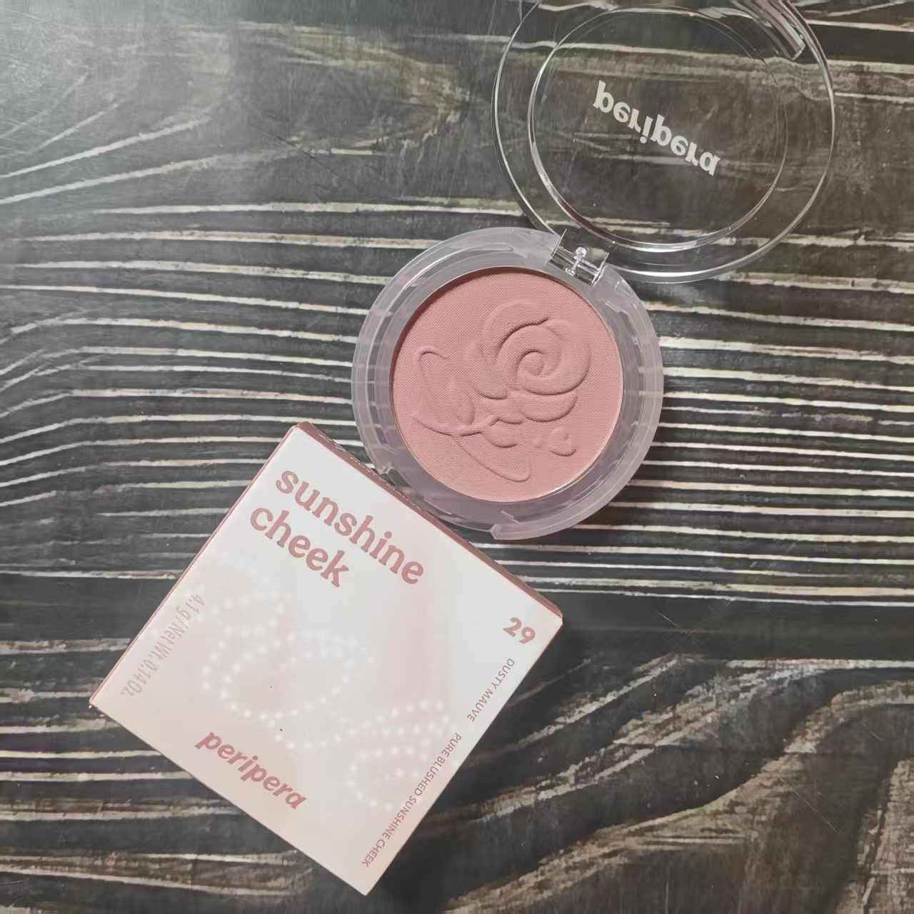 韩国peripera菲丽菲拉玫瑰系列单色腮红低饱和哑光自然