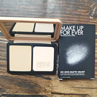Makeupforever玫珂菲仿真肌丝绒持妆粉饼持久定妆遮瑕1N00