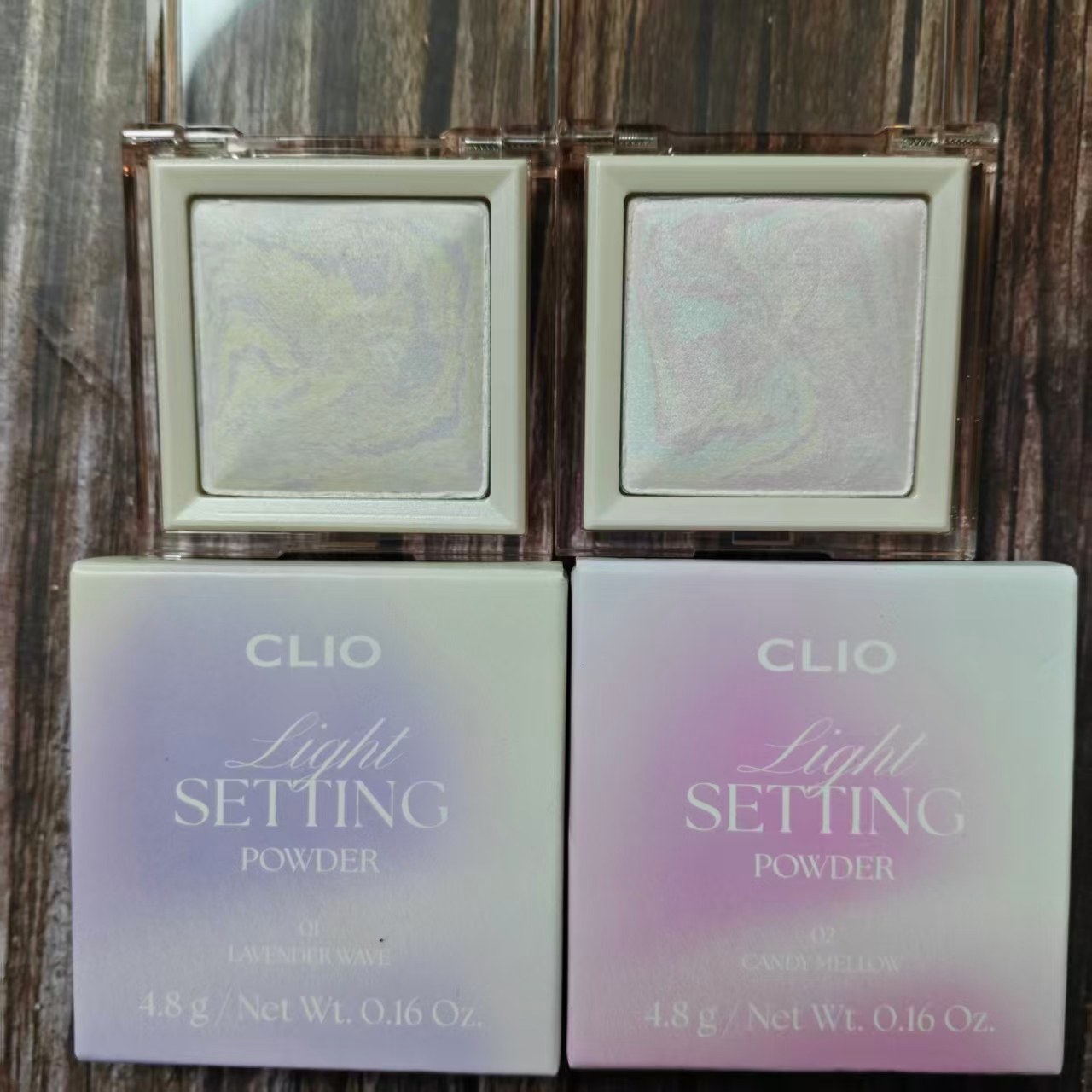 韩国Clio/珂莱欧高光粉饼控油珠光高光紫色修饰粉色提亮