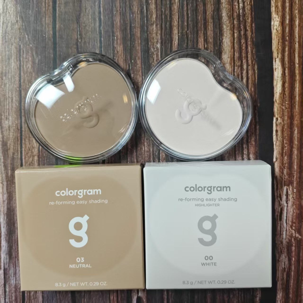 韩国colorgram立体修容高光粉饼不易飞粉提亮哑光感丝绒