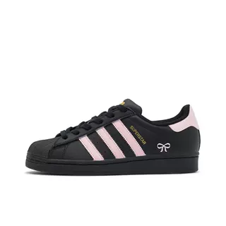 【定制球鞋】adidas originals Superstar J 薄雾派对 黑粉EF5398