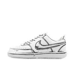 【定制球鞋】Nike Court Vision 1 （TEAM169-次元线条SBOX）