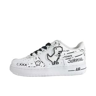 Air Force TEAM Nike 板鞋 恶龙咆哮 定制球鞋