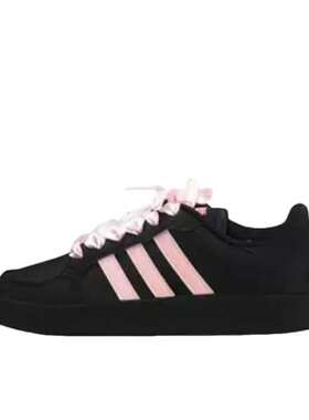 【定制球鞋】Adidas neo VL Court FX8725 (Team286-黑粉芭蕾)