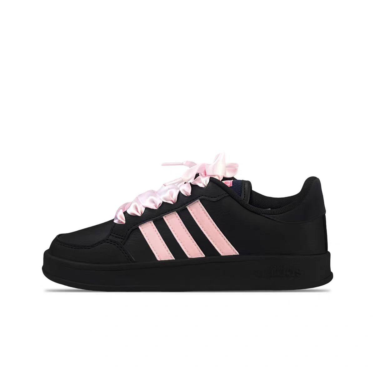 【定制球鞋】adidas originals neo 黑粉芭蕾 解构 黑色 FX8725,运动鞋new,板鞋,淘宝优惠券,粉丝福利购,淘宝优惠卷