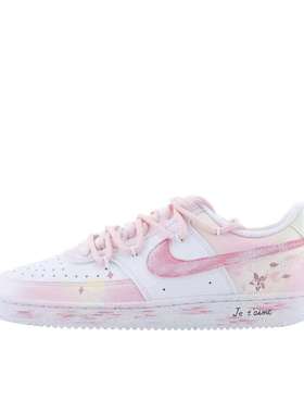 【定制球鞋】 Nike Court Vision 1 （TEAM445-桃花影落）