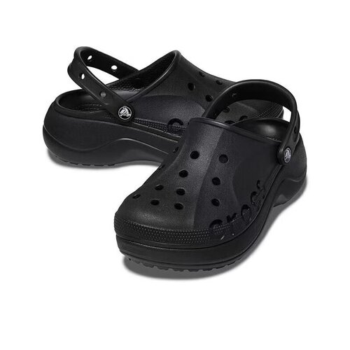 Crocs Baya Platform Clog 贝雅云彩 包头 厚底 女款/黑色