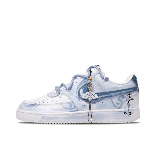 【定制球鞋】Nike Court Vision 1 DH2987-101 (Team77-烟波浩渺)