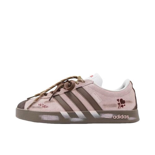 定制款 adidas neo Vl Court 德训鞋 板鞋 HQ1802 (Team17-棕粉)