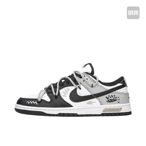 【定制球鞋】 Nike Dunk 板鞋DD1391-100 (TEAMA-不羁涂鸦S-BOX)