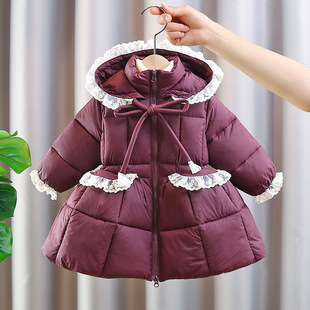 m359冬天外穿新款 棉袄洋气保暖加厚棉衣 儿童棉衣外出棉服女童冬季