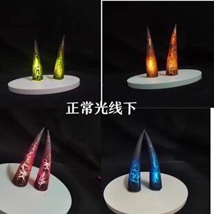 兽装裂纹角,犄角,恶魔角,演出,表演,拍照道具龙角COS头饰
