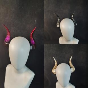 恶魔角万圣节cosplay魅魔发饰犄角 洛丽塔角 兽角 cos道具配饰