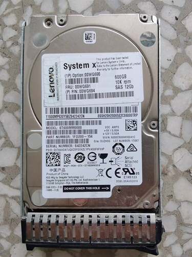 联想 IBM  600G 10K 2.5 12Gb 服务器硬盘 00WG690 00WG691