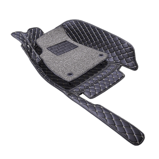 汽车主副驾驶专用上层丝圈脚垫单独雪妮丝替换垫地毯卡扣垫单片车