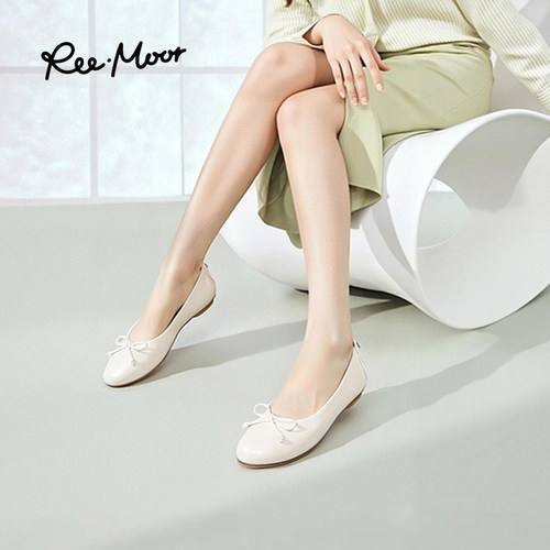 REEMOOR睿慕蝴蝶结芭蕾舞鞋女