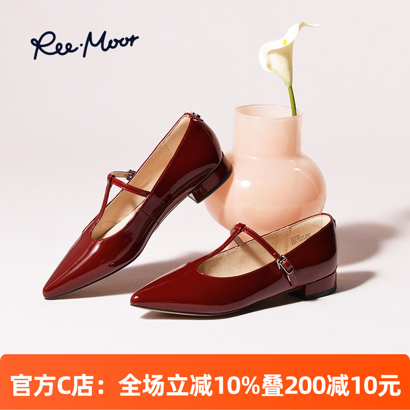 REEMOOR睿慕T字绑带玛丽珍鞋2