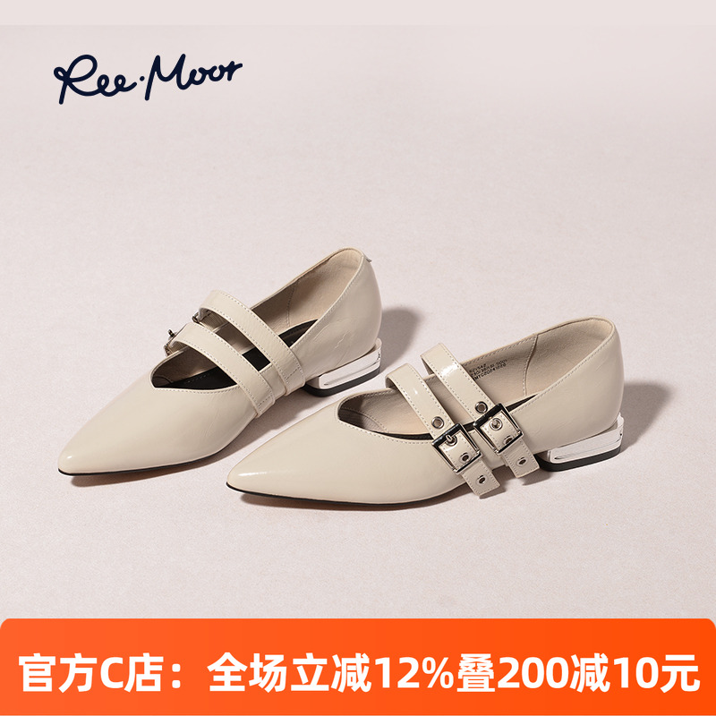 REEMOOR睿慕尖头玛丽珍鞋单鞋女