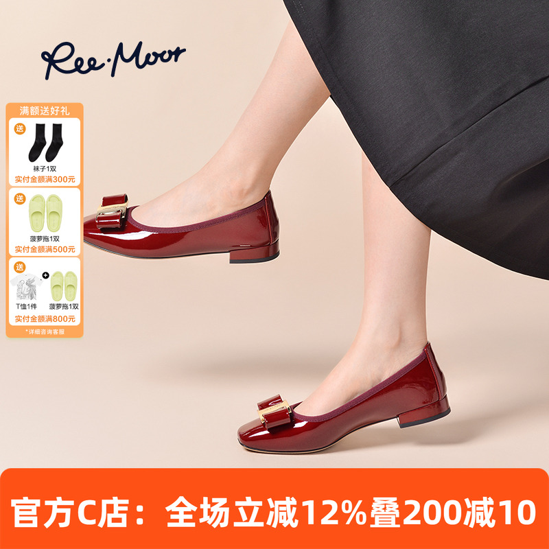 睿慕平底鞋reemoor单鞋小香风