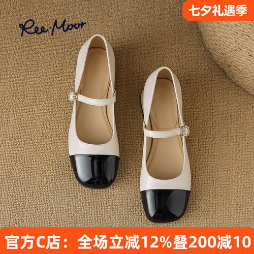 睿慕小皮鞋REEMOOR玛丽珍小香风