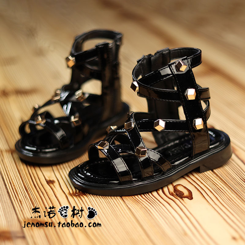 女童凉鞋2025新款黑色儿童公主鞋软底高帮罗马鞋中小童夏款马丁靴,童鞋/婴儿鞋/亲子鞋,凉鞋,淘宝优惠券,粉丝福利购,淘宝优惠卷