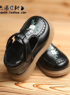 女童皮鞋春秋季2025新款韩版女宝中国风黑色鞋子2-3-10岁宝宝单鞋