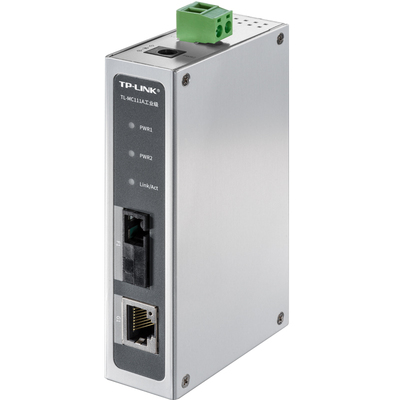 TP-LINK TL-MC111A TL-MC111B工业级千兆百兆单模单纤4口光纤收发器 SC/FC/ST接口