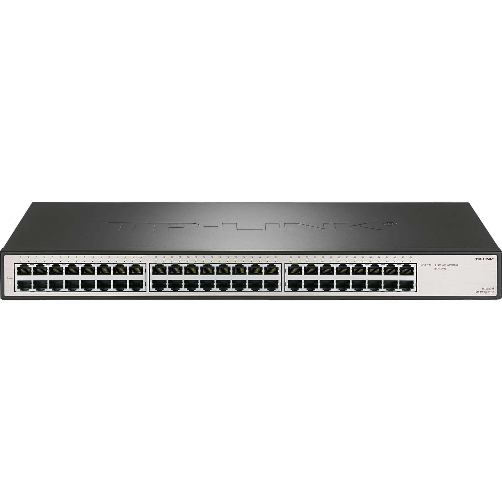 TP-LINK 48口全千兆交换机 监控网络网线分线器 分流器 TL-SG1048