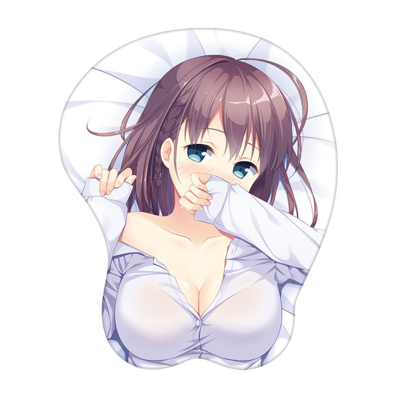星期一的丰满小爱美女3d立体护腕鼠标垫硅胶手腕垫二次元动漫定制