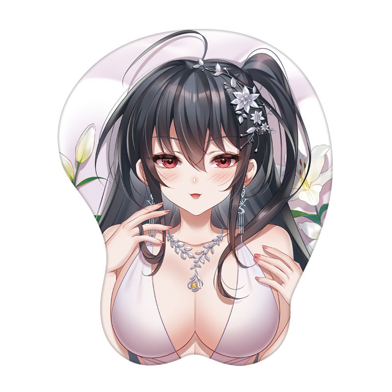 碧蓝航线游戏大凤美女胸部电脑办公立体护腕鼠标垫硅胶手腕垫定制