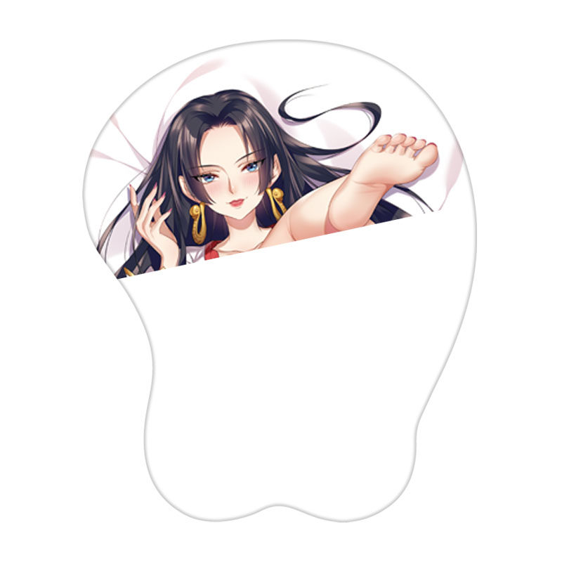 二次元动漫海贼王波雅汉库克女帝电脑3d立体护腕鼠标垫手腕垫定制